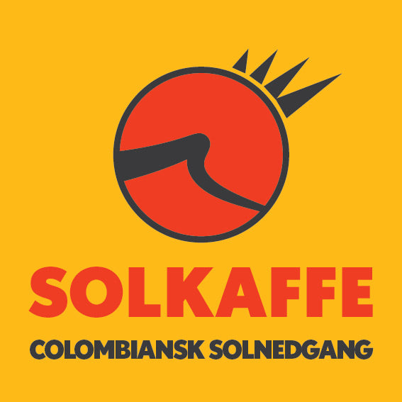 Solkaffe - Colombiansk solnedgang - rå kaffebønner