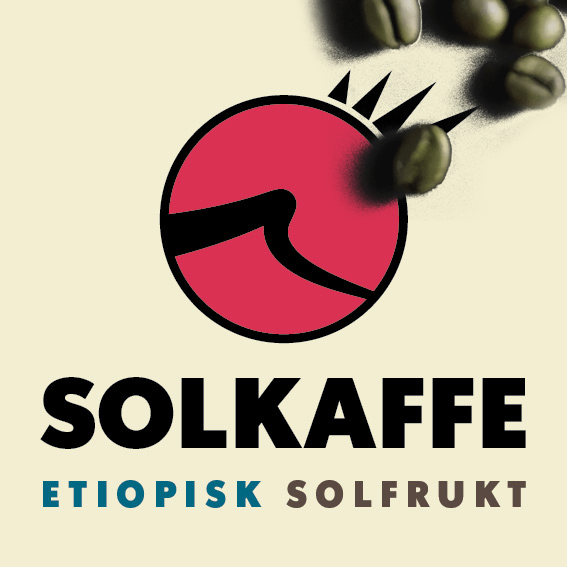 Solkaffe - Etiopisk solfrukt - rå kaffebønner